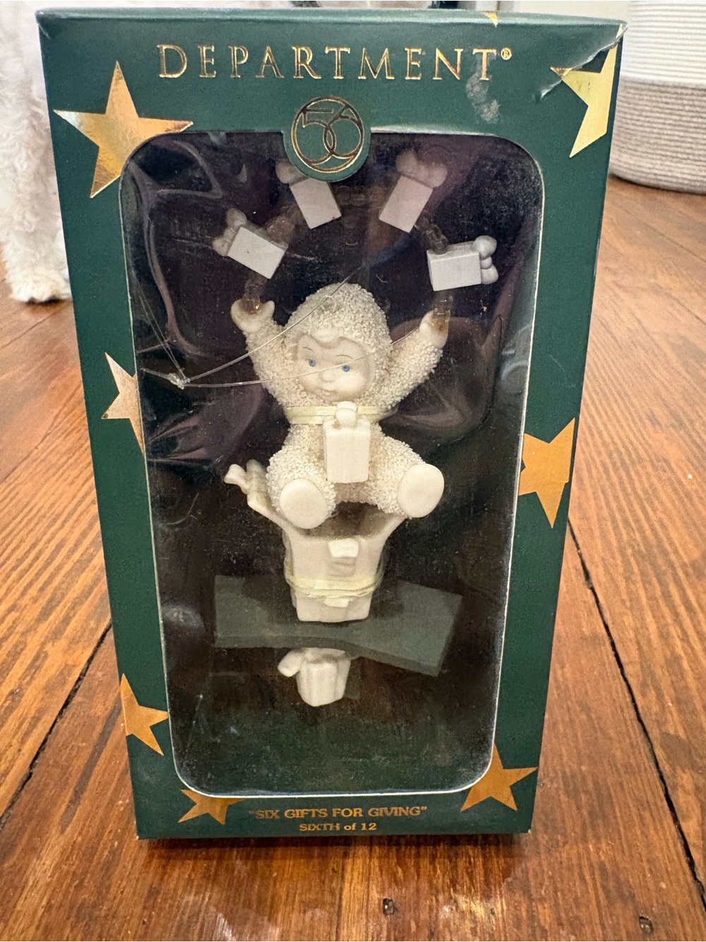 Department 56 'Six Gifts for Giving' Snowbaby Figurine - White
